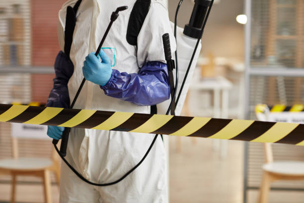 Professional Biohazard Cleanup technician working in Jurupa Valley, CA